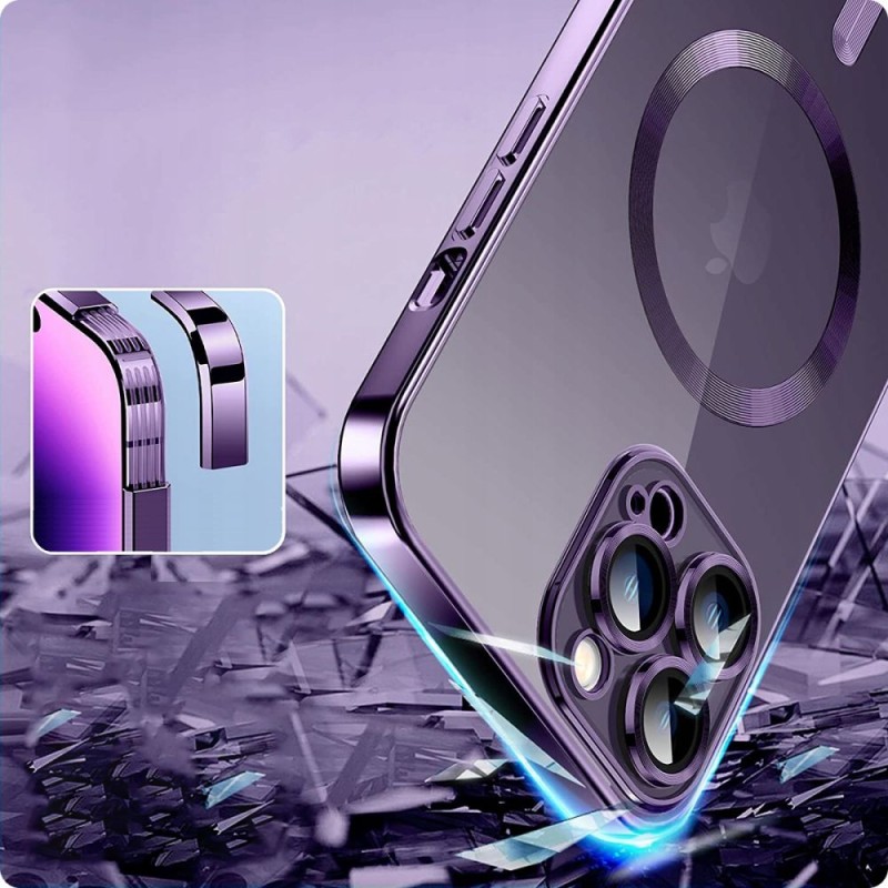 Tech-Protect MagShine MagSafe iPhone 14 (лилаво) - Tech-Protect MagShine MagSafe iPhone 14 (лилаво) - 9490713935583