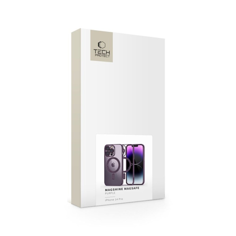 TECH-PROTECT MAGSHINE MAGSAFE за iPhone 14 Pro (Purple) - TECH-PROTECT MAGSHINE MAGSAFE за iPhone 14 Pro (Purple) - 9490713935644