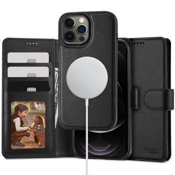 TECH-PROTECT Wallet MagSafe за iPhone 12 / 12 Pro (черен)