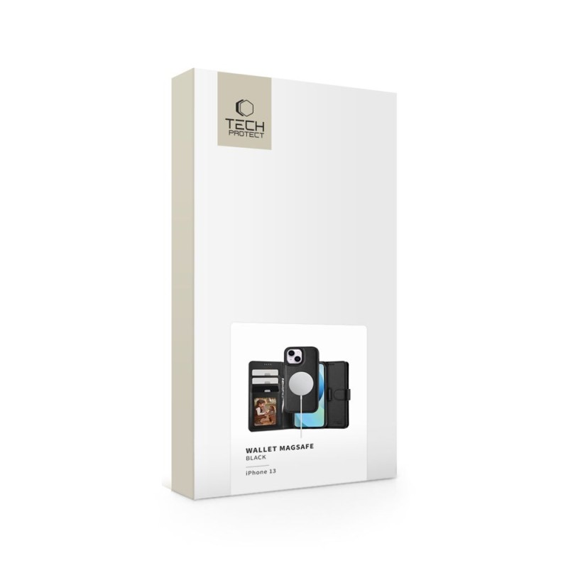 TECH-PROTECT Wallet Magsafe за iPhone 13, черен - TECH-PROTECT Wallet Magsafe за iPhone 13, черен - 9490713935767