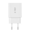 Tech-Protect C35W 2-портова мрежова зарядна с Power Delivery 35W, бяла (USB-C) - Tech-Protect C35W 2-портова мрежова зарядна с Power Delivery 35W, бяла (USB-C) - 9490713936078