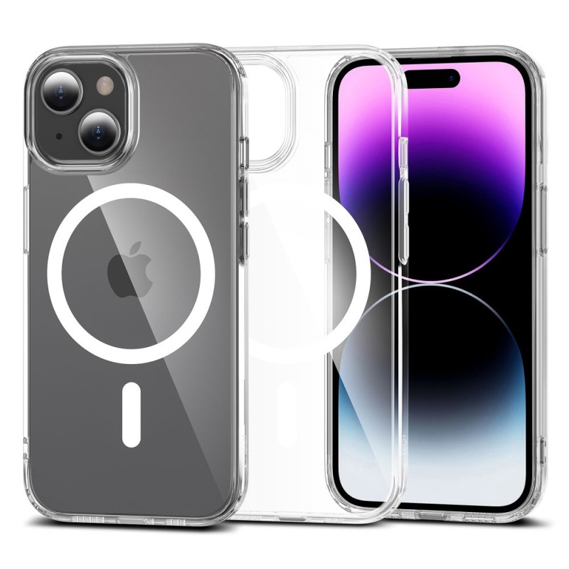 TECH-PROTECT FLEXAIR HYBRID MAGSAFE за iPhone 15 CLEAR - TECH-PROTECT FLEXAIR HYBRID MAGSAFE за iPhone 15 CLEAR - 9490713936603