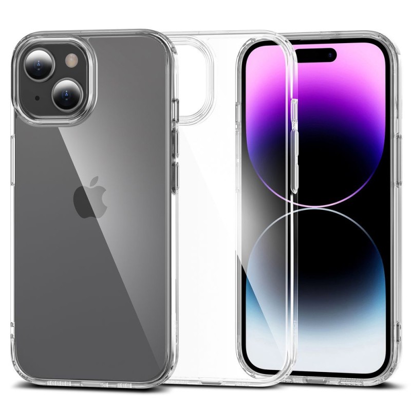 Tech-Protect Flexair Hybrid case за iPhone 15 Clear - Tech-Protect Flexair Hybrid case за iPhone 15 Clear - 9490713936702