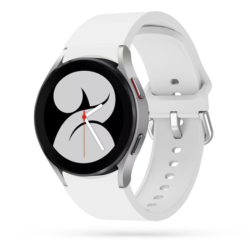 TECH-PROTECT ICONBAND каишка за Samsung Galaxy Watch 4 / 5 / 5 Pro / 6 / 7 / FE, бяла - 9589046917387