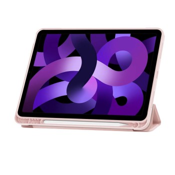 TECH-PROTECT SmartCase Pen калъф с поставка и отделение за стилус за iPad Air 10.9” 4/5/2020-2022 и 11” 6/7/8/2024-2026 Pink