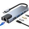 TECH-PROTECT V3-HUB адаптер 5в1 сив - TECH-PROTECT V3-HUB адаптер 5в1 сив - 9589046919312