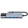 TECH-PROTECT V3-HUB адаптер 5в1 сив - TECH-PROTECT V3-HUB адаптер 5в1 сив - 9589046919312