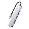 Адаптер TECH-PROTECT V4-HUB 6в1 СИВ - 9589046919343
