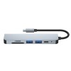Адаптер TECH-PROTECT V4-HUB 6в1 СИВ - 9589046919343