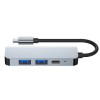 Tech-Protect V2-HUB адаптер 4в1 сив - 9589046919350