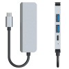 Tech-Protect V2-HUB адаптер 4в1 сив - 9589046919350