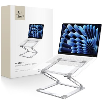 TECH-PROTECT ULS400 PRODESK Универсална поставка за лаптоп Silver