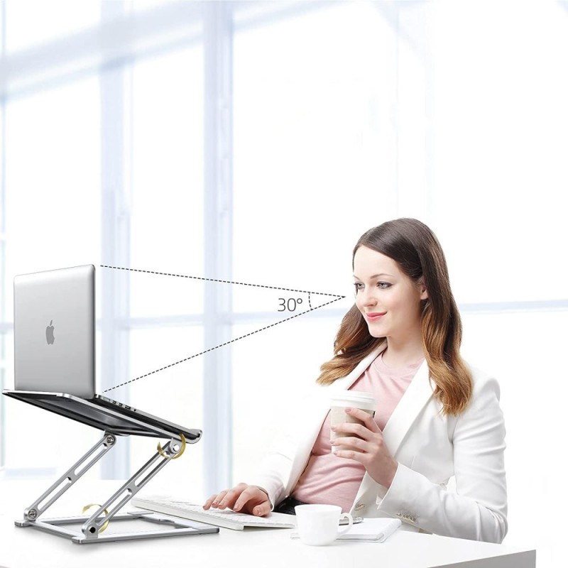 TECH-PROTECT ULS400 PRODESK Универсална поставка за лаптоп Silver - 9589046919398