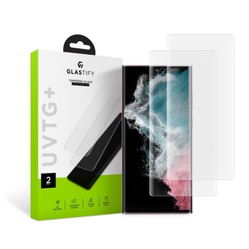 Glastify UVTG+ закалено стъклено фолио (2 бр.) за Samsung Galaxy S22 Ultra