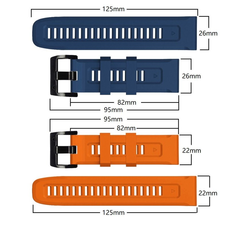 Tech-Protect Iconband за Garmin Fenix 5/6/6 Pro/7/8/8 Pro (47 мм) – E Оранжево - 9589046921452