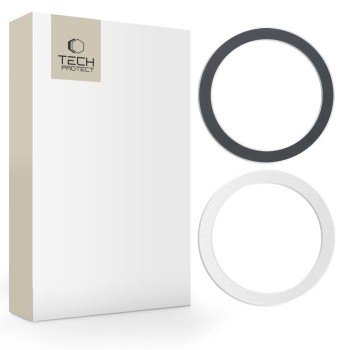 Tech-Protect Magmat MagSafe универсален магнитен пръстен 2 броя Black & Silver