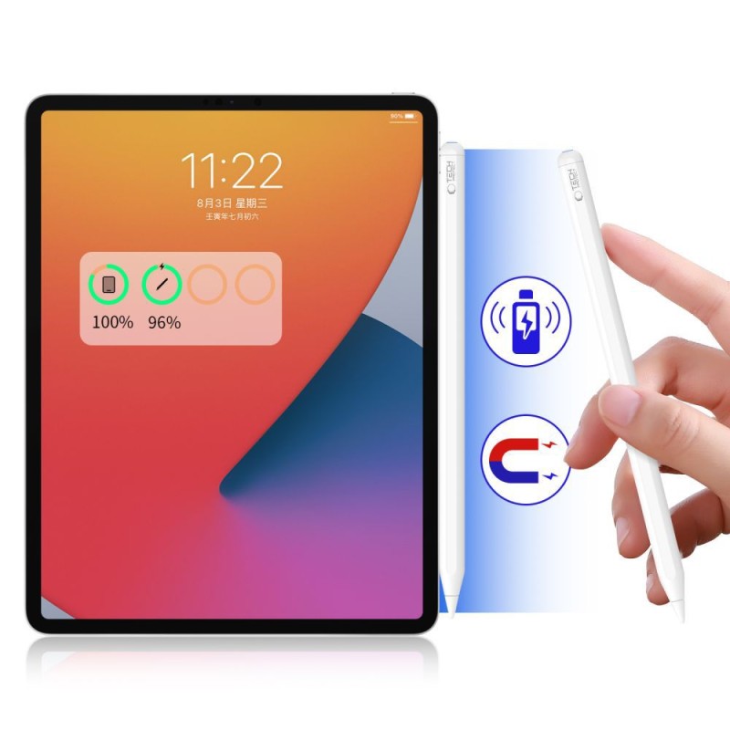Tech-Protect Digital Magnetic Stylus Pen „2” за iPad (Бял) - Tech-Protect Digital Magnetic Stylus Pen „2” за iPad (Бял) - 9589046922541