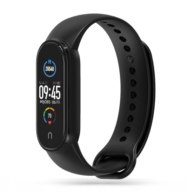 TECH-PROTECT ICONBAND за Xiaomi Mi Smart Band 5/6/7 / NFC, черен (SKU: 9589046923166) - 9589046923166