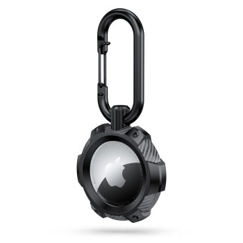 Tech-Protect TPUCARBON Калъф за Apple AirTag 1/2 Black