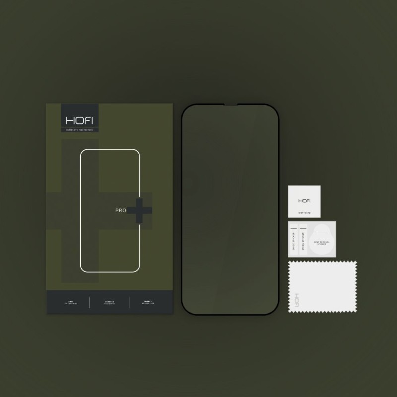 Hofi Glass Pro+ закалено стъкло за iPhone 13 / 13 Pro / 14 / 16E / 17E (черно) 0.3 мм - Hofi Glass Pro+ закалено стъкло за iPhone 13 / 13 Pro / 14 / 16E / 17E (черно) 0.3 мм - 9589046924859
