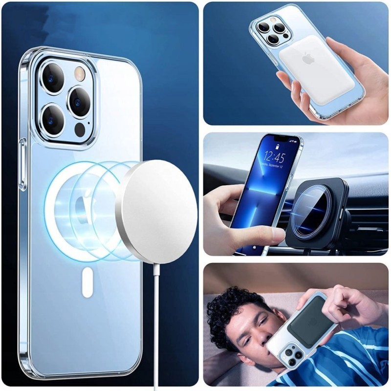 TECH-PROTECT FLEXAIR HYBRID MAGSAFE iPhone 14 прозрачeн калъф (Clear) - 9589046925375