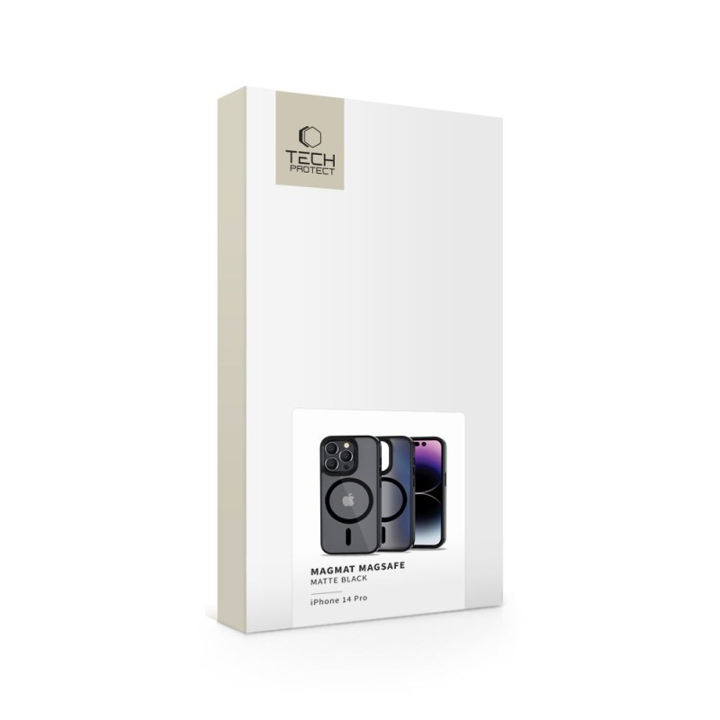TECH-PROTECT MAGMAT Magsafe кейс за iPhone 14 Pro матово черен - TECH-PROTECT MAGMAT Magsafe кейс за iPhone 14 Pro матово черен - 9589046925474