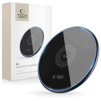 Tech-Protect QI15W-C1 Безжично зарядно 15W Черно