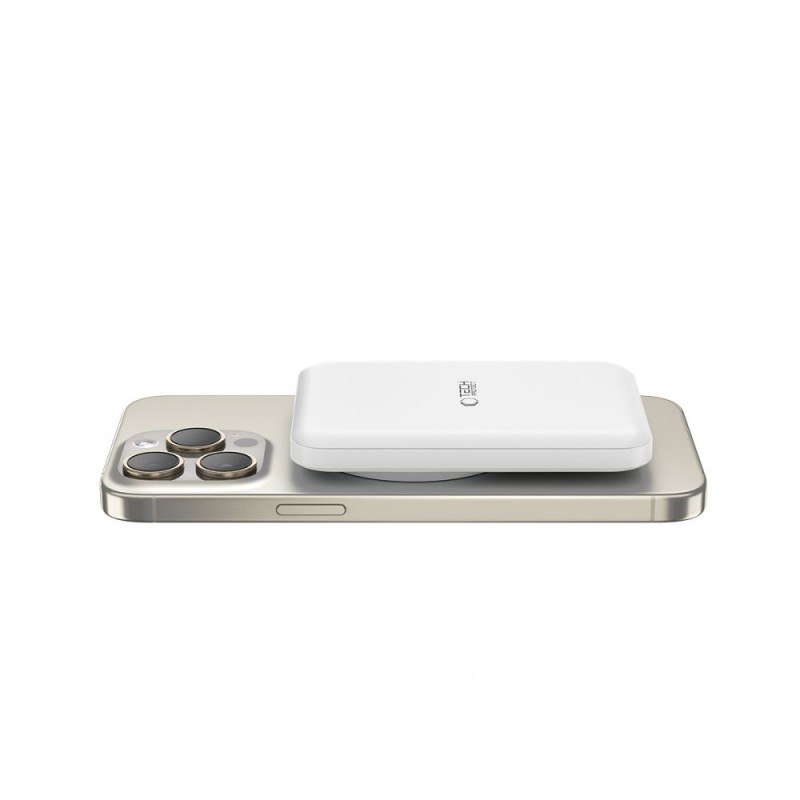 TECH-PROTECT PB10 LifeMag MagSafe Power Bank 5000mAh (Бял) - TECH-PROTECT PB10 LifeMag MagSafe Power Bank 5000mAh (Бял) - 9589046926709